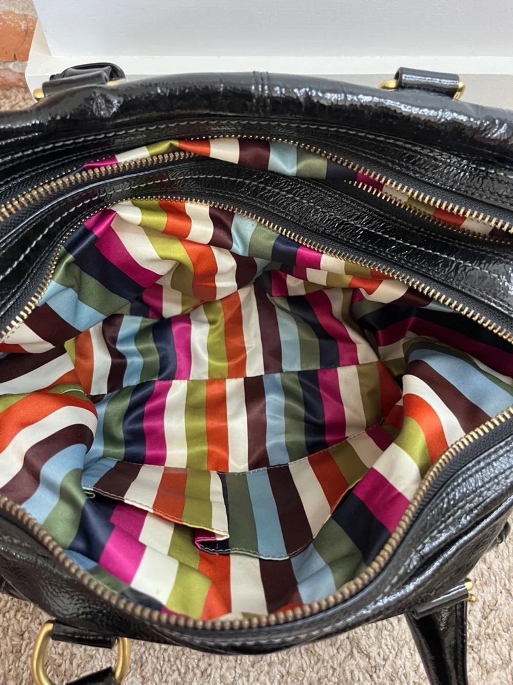 Coach Archive Limited Edition Patent Peyton Satchel 13051